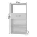 Balcão Cozinha  Duplo 2 Portas 1 Gaveta Marcele Minasplac Ces