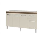 Balcão Cozinha Armário Gabiente Pia De 140 Cm Com 4 Portas E