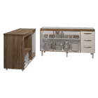 Balcão Cozinha Armário Gabinete De Pia 150 Cm Deise E Balcão