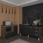 Balcão Cozinha Armário Gabinete De Pia 150 Cm Deise E Balcão