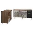 Balcão Cozinha Armário Gabinete De Pia 150 Cm Deise E Balcão