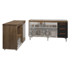 Balcão Cozinha Armário Gabinete De Pia 160 Cm Estela E Balcão