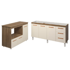 Balcão Cozinha Armário Gabinete De Pia 160 Cm Estela E Balcão