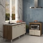 Balcão Cozinha Armário Gabinete De Pia 160 Cm Estela E Balcão