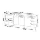 Balcão Cozinha Armário Gabinete De Pia 160 Cm Estela E Balcão