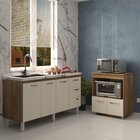 Balcão Cozinha Armário Gabinete De Pia 160 Cm Estela E Balcão