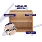 Balcão Cozinha Aspen 81x79,8x50,8 Cm Carvalho/branco