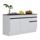 Balcão Cozinha C/ Rodapé Gabinete Pia 150cm 3 Ptas 1 Gav Vene