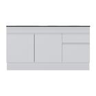 Balcão Cozinha Com Rodapé Gabinete Pia 150 Cm 3 Portas 1 Gave