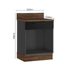 Balcão Cozinha Em Aço 1 Porta Direita 1 Gaveta 65cm Com Tampo