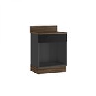 Balcão Cozinha Em Aço 1 Porta Esquerda 1 Gaveta 65cm Com Tamp