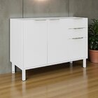 Balcão Cozinha Em Aço 3 Portas 2 Gavetas 120cm Com Dobradiças