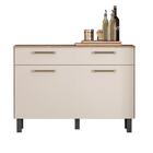 Balcão Cozinha Filadélfia Amêndoa Off White