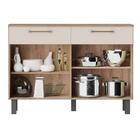 Balcão Cozinha Filadélfia Amêndoa Off White