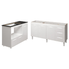 Balcão Cozinha Gabinete De Pia 160 Cm Estela E Balcão Para Fo