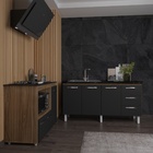 Balcão Cozinha Gabinete De Pia 160 Cm Estela E Balcão Para Fo