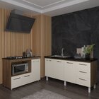 Balcão Cozinha Gabinete De Pia 160 Cm Estela E Balcão Para Fo