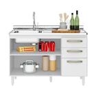 Balcão Cozinha Gabinete Para Pia 118cm Multimóveis Cr20262