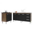 Balcão Cozinha Gabinete Para Pia 138 Cm Carine E Balcão Para