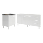 Balcão Cozinha Gabinete Para Pia 138 Cm Carine E Balcão Para