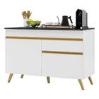 Balcão Cozinha Gabinete Pia 120 Cm 2 Portas 1 Gaveta Veneza G