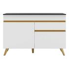 Balcão Cozinha Gabinete Pia 120 Cm 2 Portas 1 Gaveta Veneza G