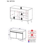 Balcão Cozinha Gabinete Pia 120 Cm 2 Portas Veneza Multimóvei