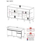 Balcão Cozinha Gabinete Pia 150cm 3 Portas 1 Gaveta Veneza Mu