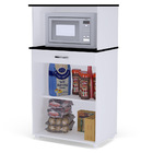 Balcão Cozinha Microondas Multiuso Carina 2 Portas E 1 Gaveta