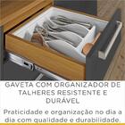 Balcão Cozinha Nesher Burguesa 2 Portas 3 Gavetas Freijo / Gr