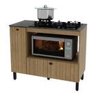 Balcão Cozinha Para Cooktop 5 Bocas E Forno/micro-ondas 99,7c