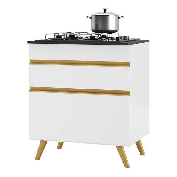 Balcão Cozinha Para Cooktop 70 Cm 1 Porta 1 Gaveta Veneza Gw