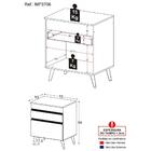 Balcão Cozinha Para Cooktop 70 Cm 1 Porta 1 Gaveta Veneza Mul