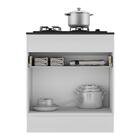 Balcão Cozinha Para Cooktop 70cm Com Rodapé  1 Porta 1 Gaveta