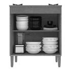 Balcão Cozinha Para Cooktop Com 2 Portas Multimóveis Cr20106