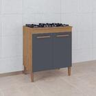 Balcão Cozinha Para Cooktop Com 2 Portas Multimóveis Cr20106