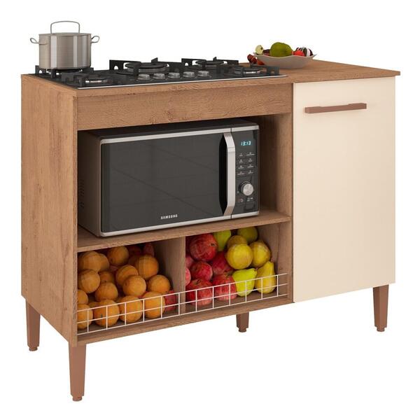 Balcão Cozinha Para Cooktop E Microondas Multimóveis Cr20115