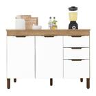 Balcão Cozinha S/tampo Cartagena/branco Acetinado