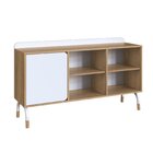 Balcão Credenza 1 Porta 1 Gaveta 136cm Home Office Flexus Han
