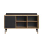 Balcão Credenza 1 Porta 1 Gaveta 136cm Home Office Flexus Han