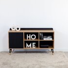 Balcão Credenza 1 Porta 1 Gaveta 136cm Home Office Flexus Han