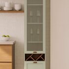 Balcão Cristaleira Para Cozinha Com Porta De Vidro Provençal