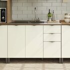 Balcão De 2 Portas 3 Gavetas 120cm Lótus Kappesberg Freijó/of