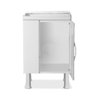 Balcão De Aço Para Tanque 1 Porta Sem Cuba Ideal Prime - Bran