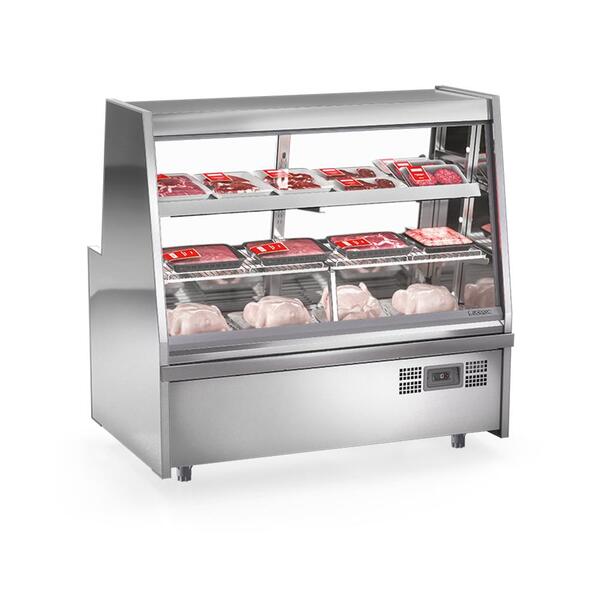 Balcão De Açougue Refrigerado Turino Aço Inox 127v Grta-150 A