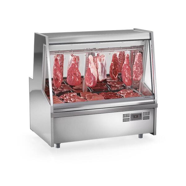 Balcão De Açougue Refrigerado Turino Premium Aço Inox 220v Ga