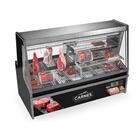 Balcão De Açougue Refrigerado Turino Premium Preto 127v Gatp-