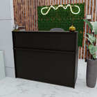 Balcão De Atendimento 15mm 1200x600 Com Gaveteiro - Preto