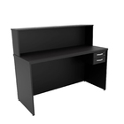 Balcão De Atendimento 15mm 1200x600 Com Gaveteiro - Preto