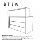 Balcão De Atendimento 1.35x1,13x0,60m - S/ Gavetas - Gebb Wor